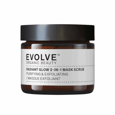EVOLVE ORGANIC BEAUTY: Radiant Glow 2-in-1 Mask Scrub